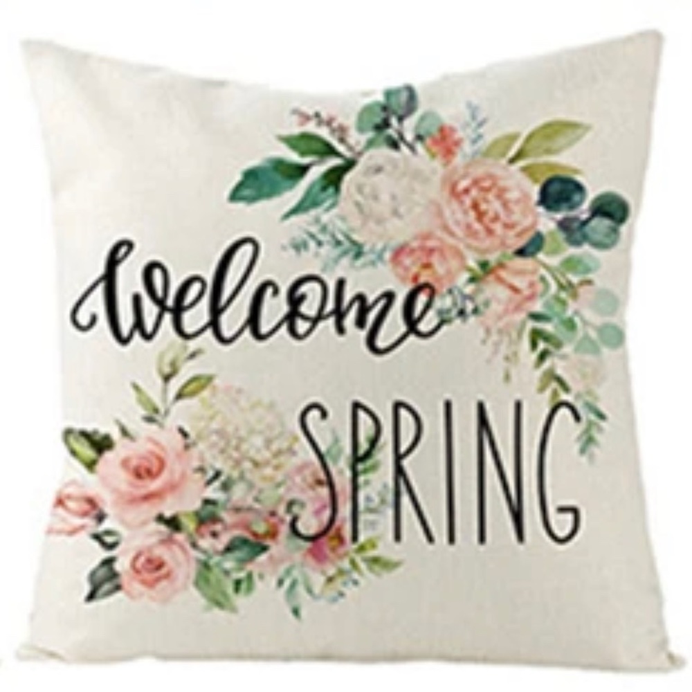 Brand New Spring Pillow Cover